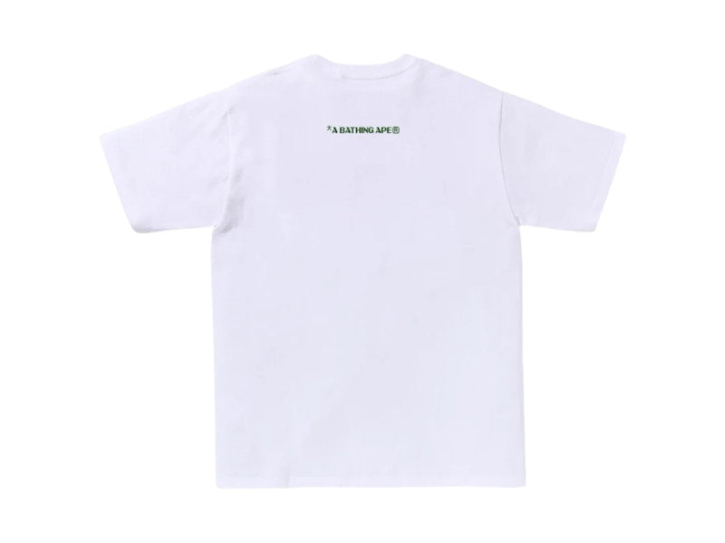 BAPE Bitmap Logo Tee White