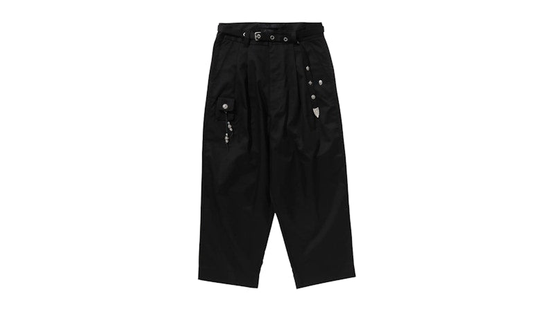 BAPE Black Belted Airpod Chino Pants Black