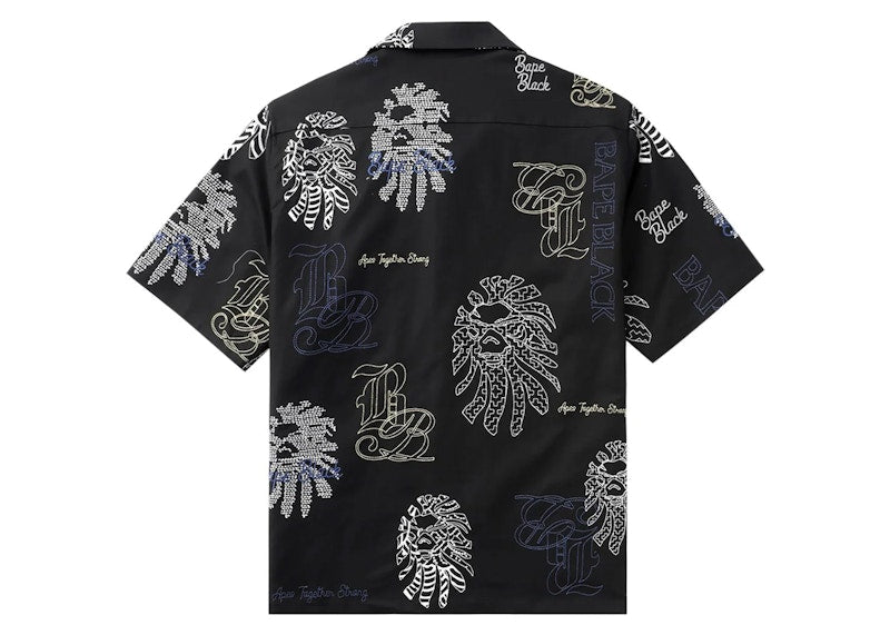 BAPE Black Graphic Stitch Shirt Black
