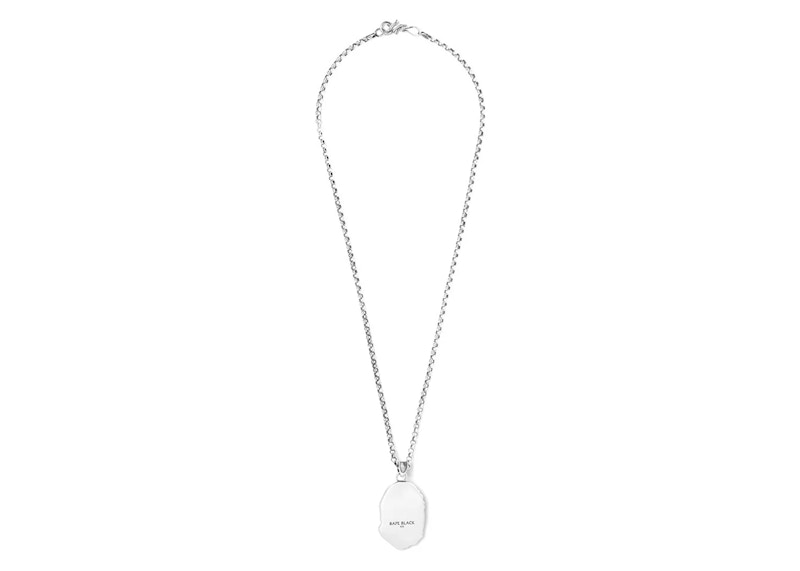 BAPE Black I Necklace Silver