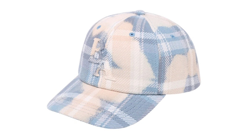 BAPE Bleached Check Panel Cap Blue