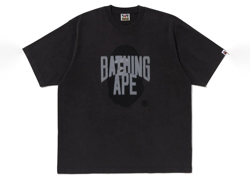 BAPE Blur Graphic Garment Dyed Tee Charcoal