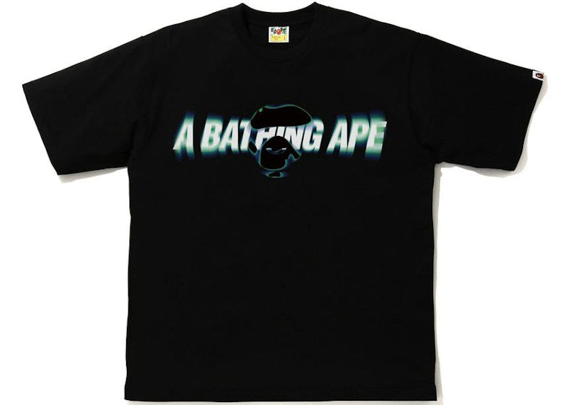 BAPE Blur Relaxed Fit Tee Black