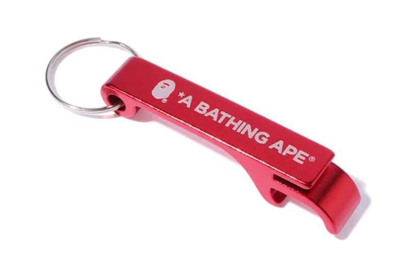 BAPE Bottle Opener Keychain Red