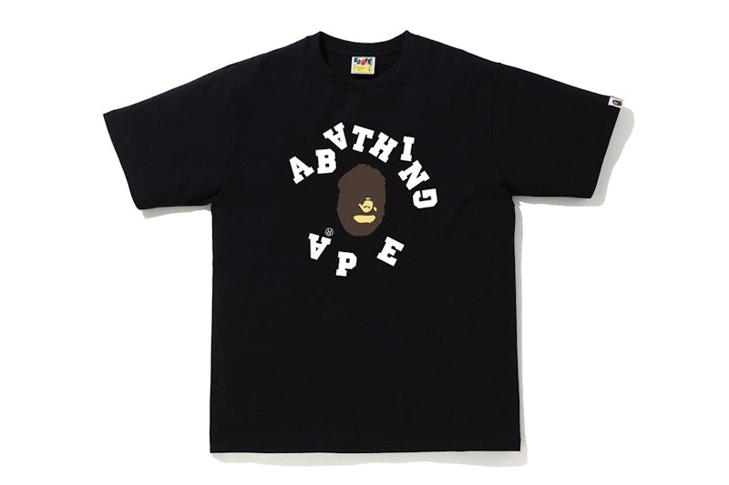 BAPE Broken College Tee Black