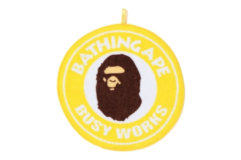 BAPE Busy Works Hand Towel Yellow