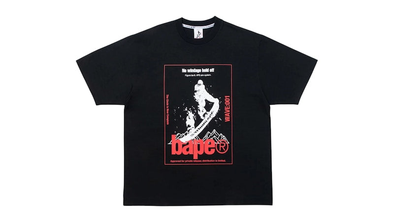 BAPE By Kazuki Kuraishi Skate Relaxed Fit Tee Black