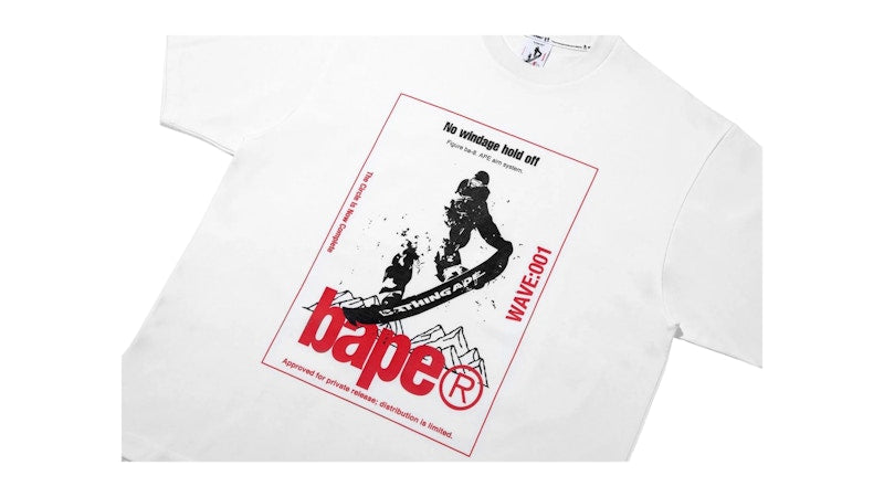 BAPE By Kazuki Kuraishi Skate Relaxed Fit Tee White