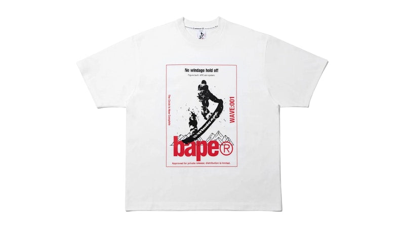 BAPE By Kazuki Kuraishi Skate Relaxed Fit Tee White