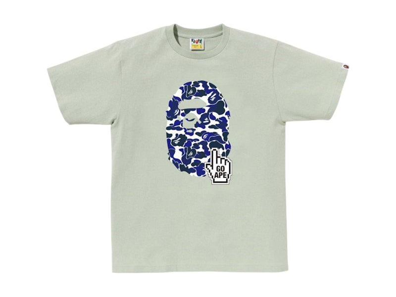 BAPE Camo Go Ape Pointer Big Ape Head Tee Green