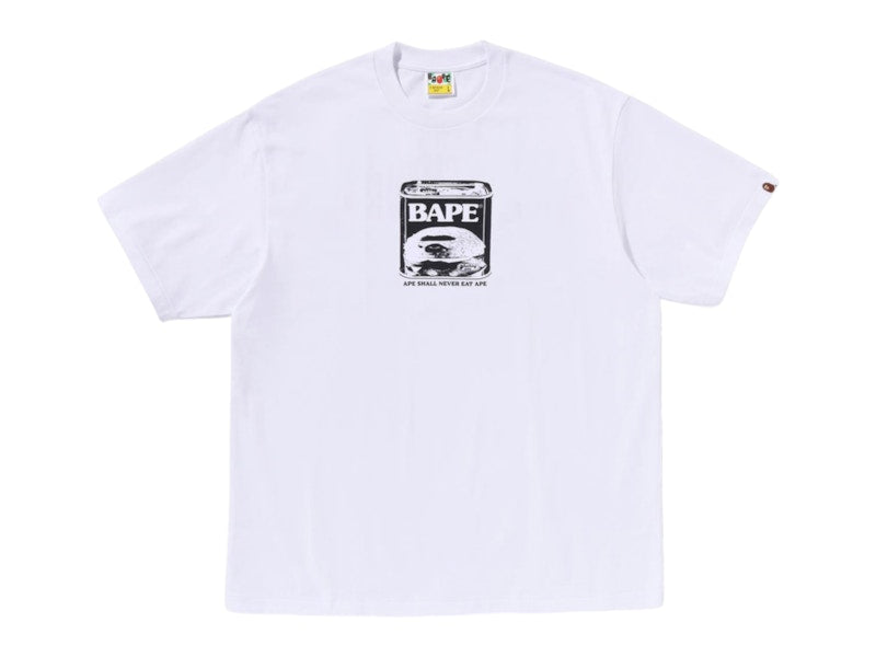BAPE Can Food Bape Logo Relaxed Fit Tee White