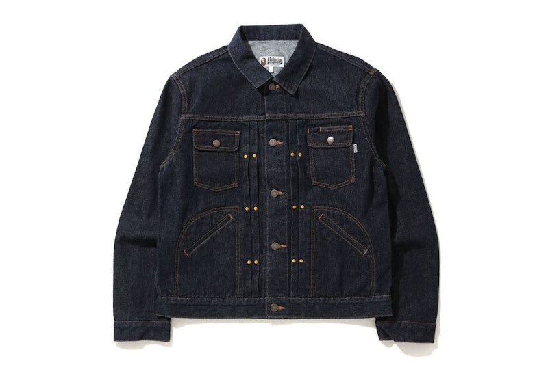 BAPE Champion Denim Jacket Indigo