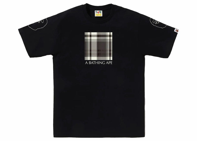 BAPE Check Box Tee Black
