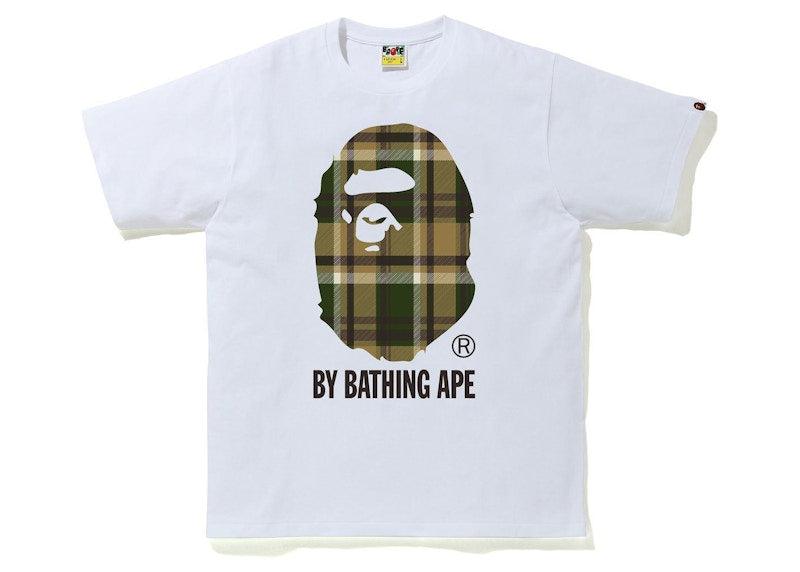 BAPE Check By Bathing Ape Tee (FW21) White/Green