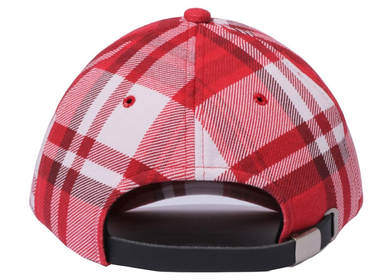 BAPE Check Gift Ape Head Cap Red