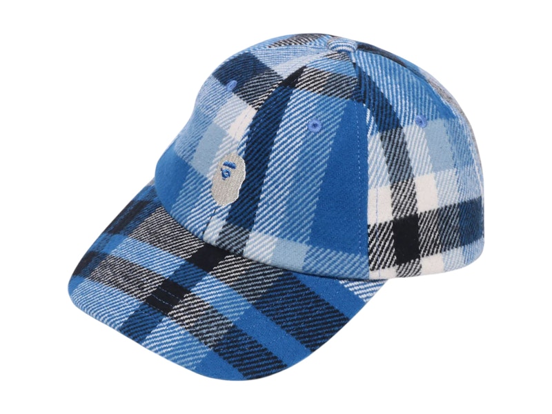 BAPE Check Panel Cap Blue