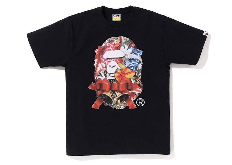 BAPE Christmas Ape Head Tee (FW22) Black
