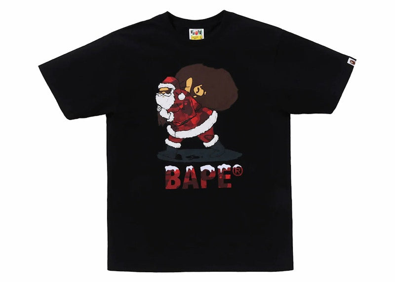 BAPE Christmas Tee Black