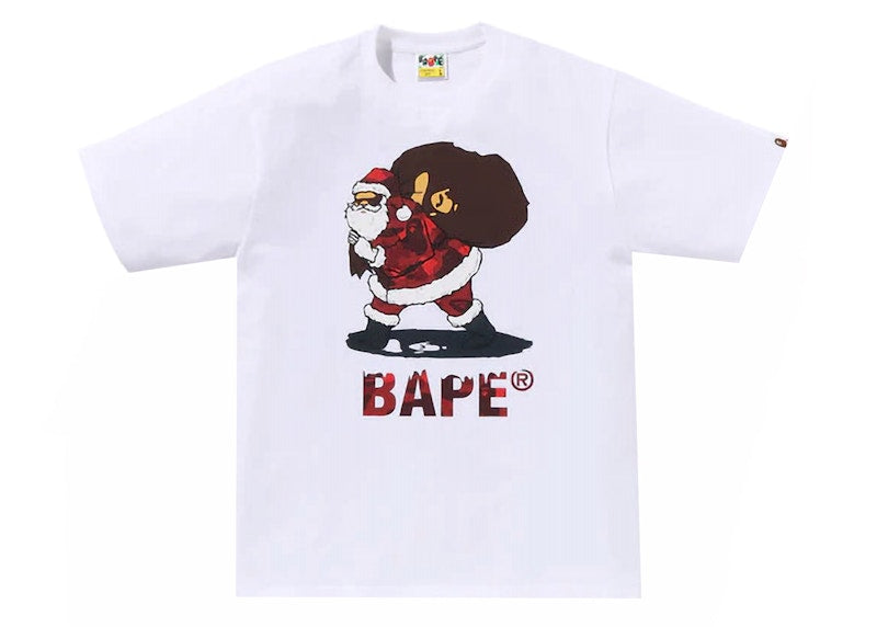 BAPE Christmas Tee White