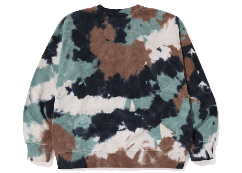 BAPE Chusen Dye Loose Fit Crewneck Brown