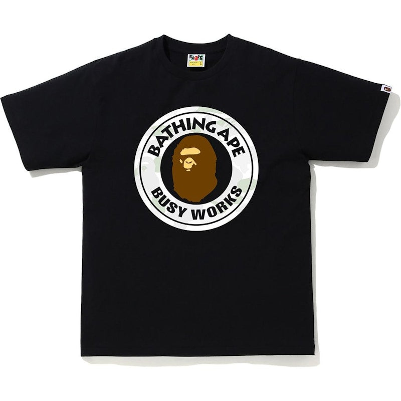 BAPE City Camo Busy Works Tee Black