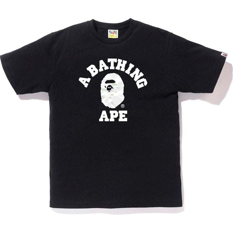 BAPE City Camo College Tee Black/White