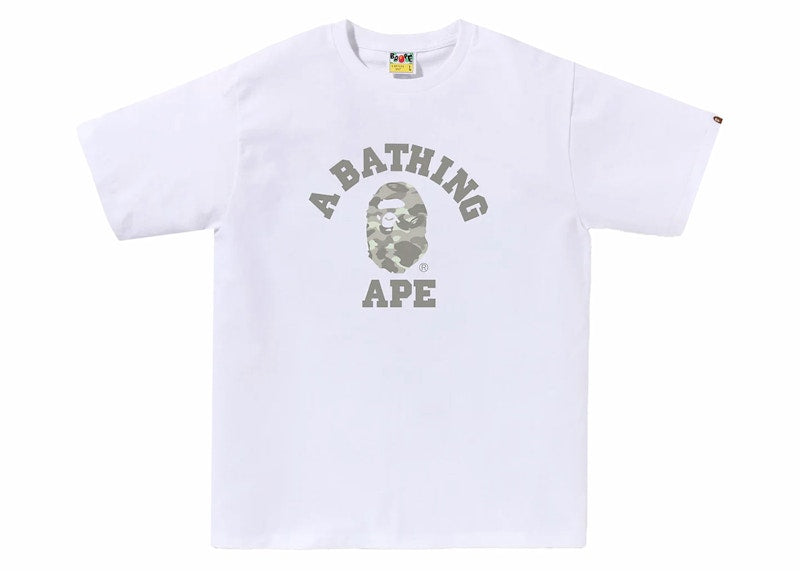 BAPE City Camo College Tee White/Grey