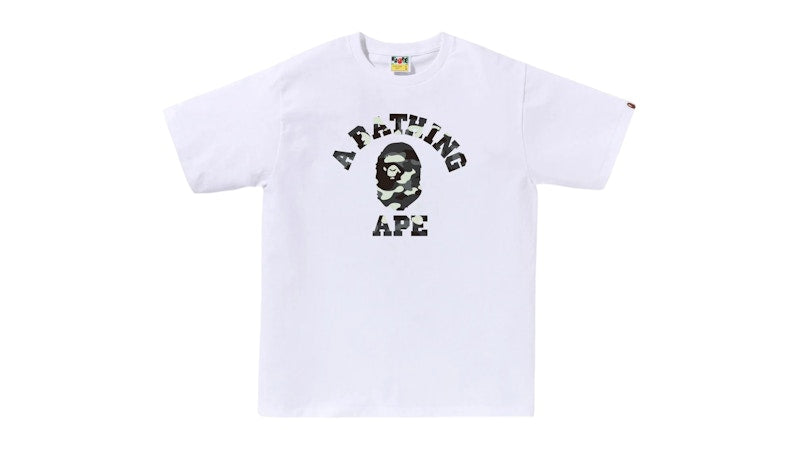 BAPE City Camo College Tee White