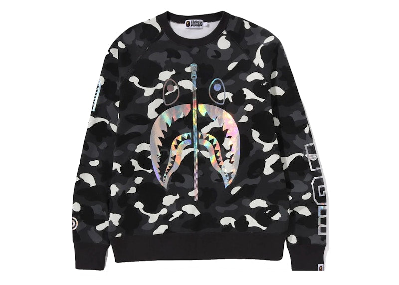 BAPE City Camo Shark Crewneck (SS24) Black