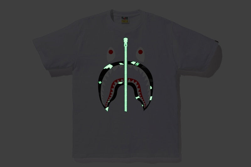 BAPE City Camo Shark Tee White/Black