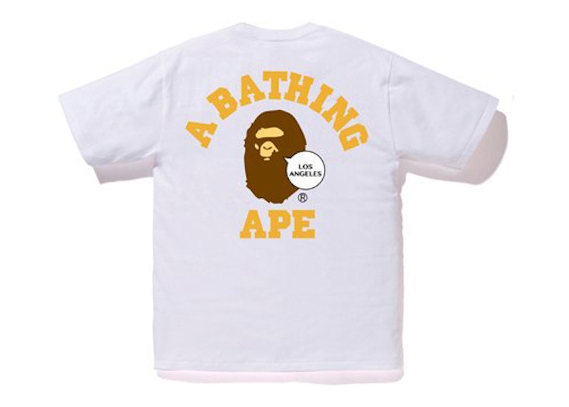 BAPE City Los Angeles Ape Head Tee White
