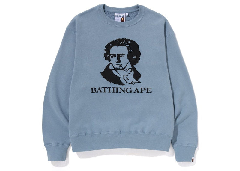 BAPE Classic Bathing Ape Beethoven Relaxed Fit Crewneck (SS23) Sax