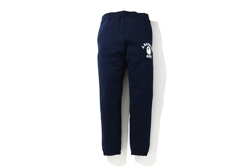 BAPE Classic College Slim Sweat Pants Navy