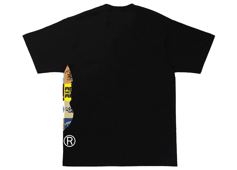 BAPE Classic Logo Side Big Ape Head Tee Black