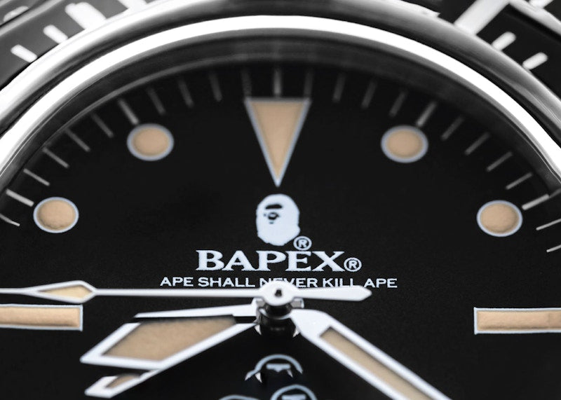 BAPE Classic Type 1 NATO BAPEX Watch (SS21) Silver