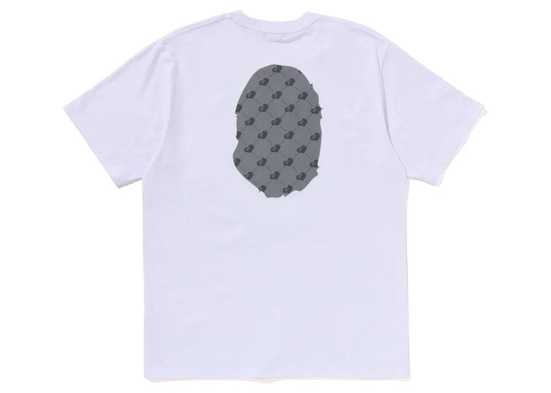 BAPE Cloud Head Monogram Big Ape Head Tee White