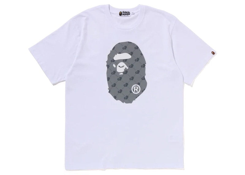 BAPE Cloud Head Monogram Big Ape Head Tee White