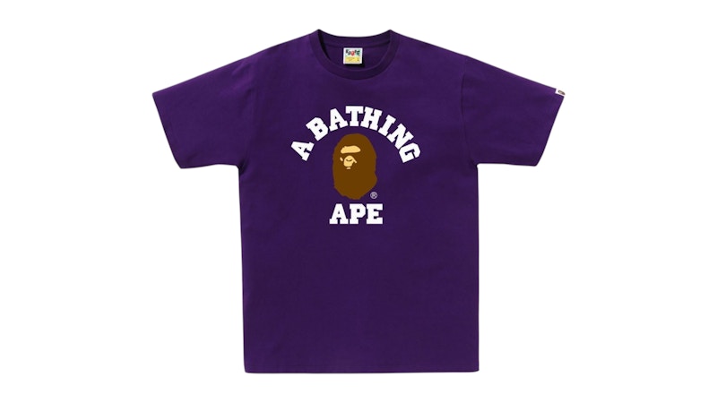 BAPE College 1J30-110-001 Tee (FW25) Purple