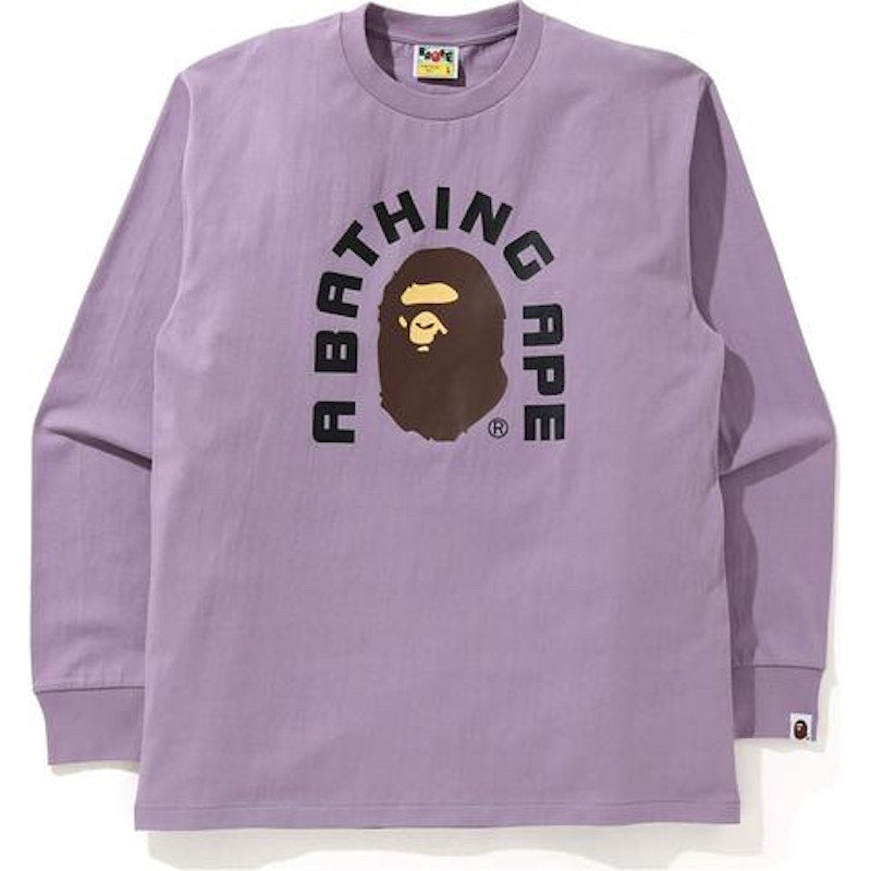 BAPE College 2021 L/S Tee Purple