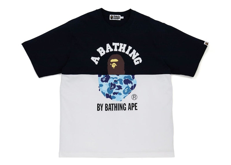 BAPE College & By Bathing Ape Relaxed Fit Tee Navy
