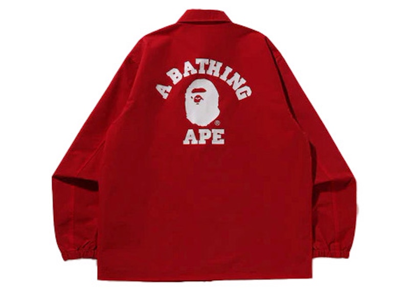 BAPE College Coach Jacket (SS23) Red