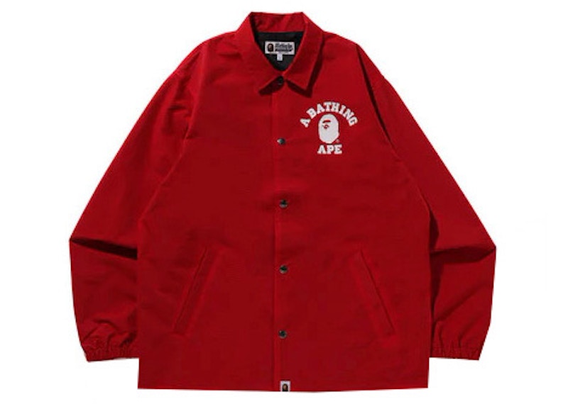BAPE College Coach Jacket (SS23) Red