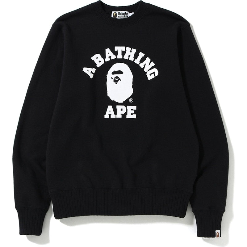 BAPE College Crewneck Black