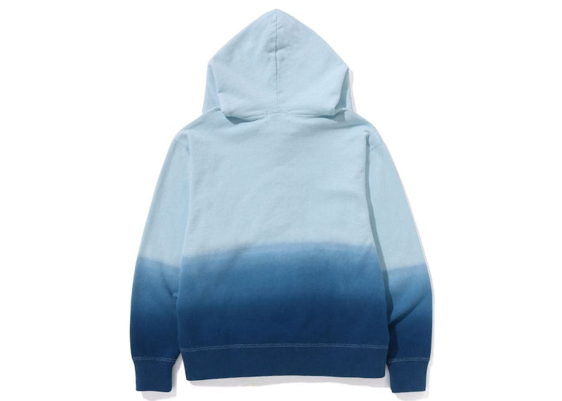 BAPE College Gradation Relaxed Fit Full Zip Hoodie Blue