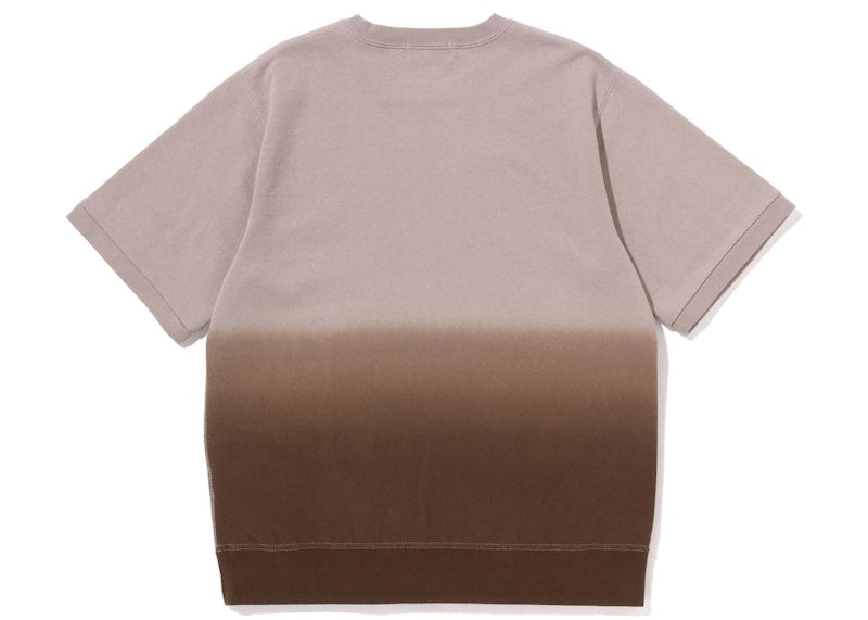 BAPE College Gradation S/S Sweat Crewneck Brown