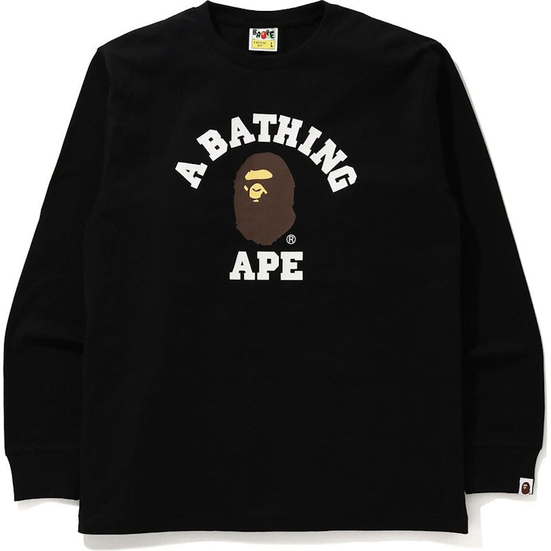 BAPE College L/S Tee (FW20) Black