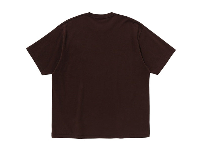 BAPE College Logo Relaxed Fit Tee Brown