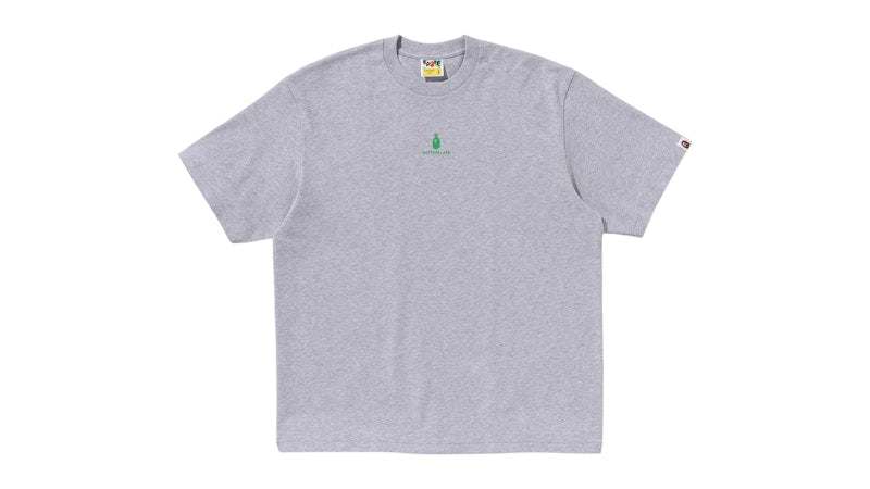 BAPE College Logo Relaxed Fit Tee Gray