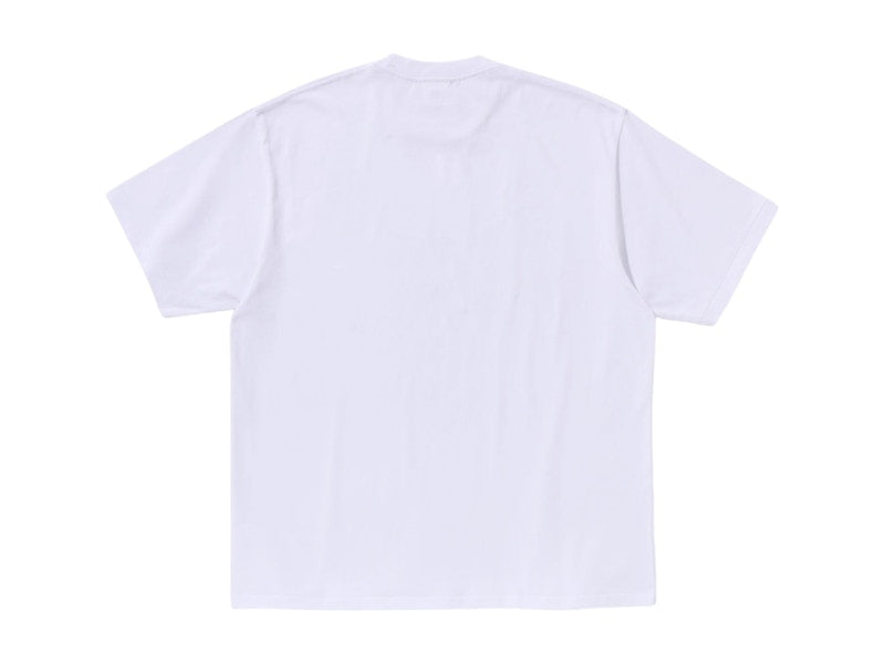 BAPE College Logo Relaxed Fit Tee White