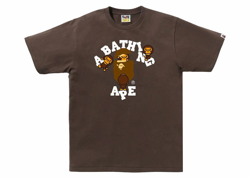 BAPE College Milo Tee Brown